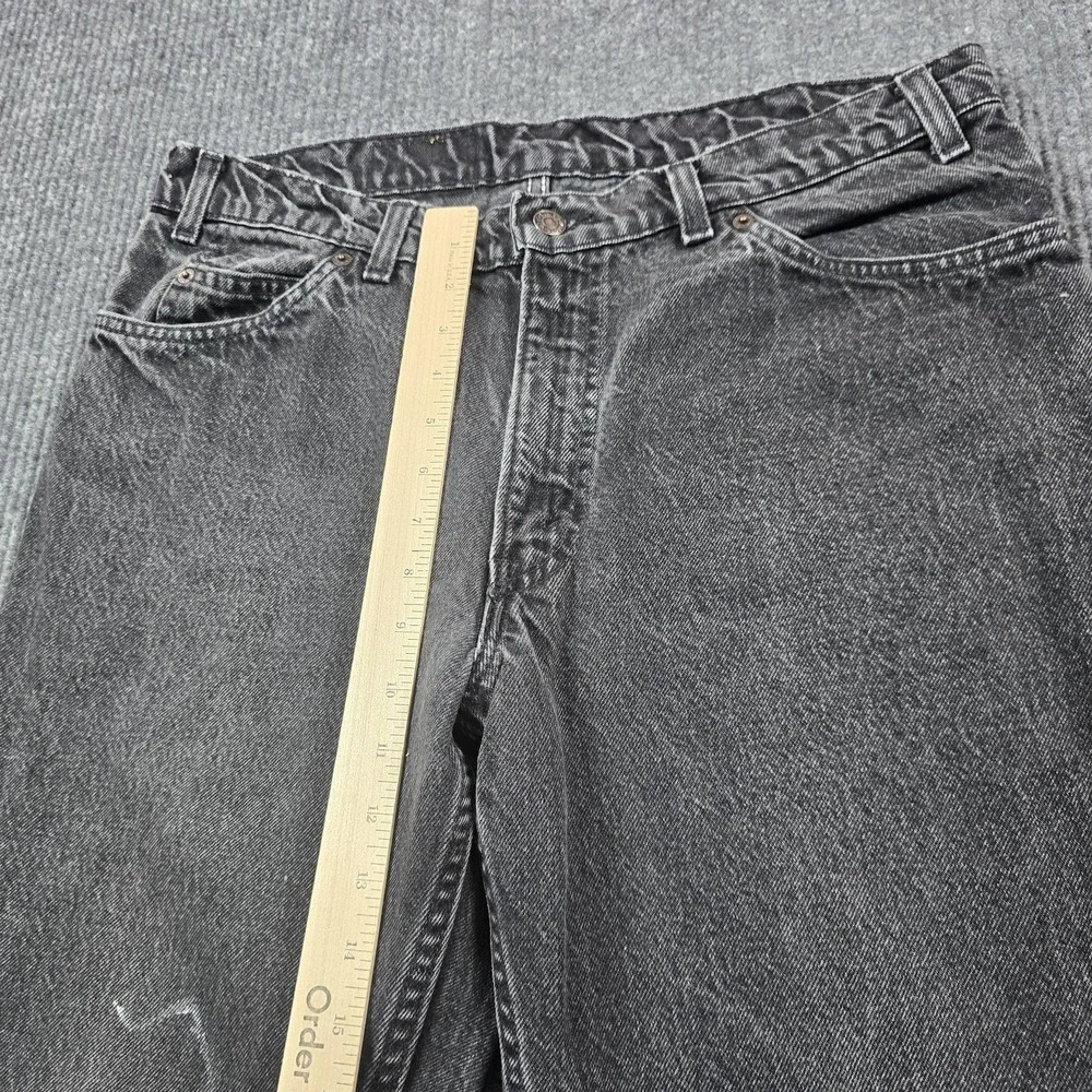 Vintage 90s Levis 550 Jeans Mens 36x29 Husky Gray Tapered Relaxed Distressed USA